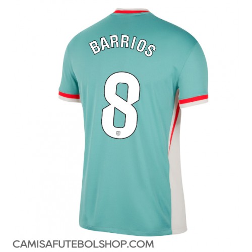 Camisa de time de futebol Atletico Madrid Pablo Barrios #8 Replicas 2º Equipamento 2024-25 Manga Curta